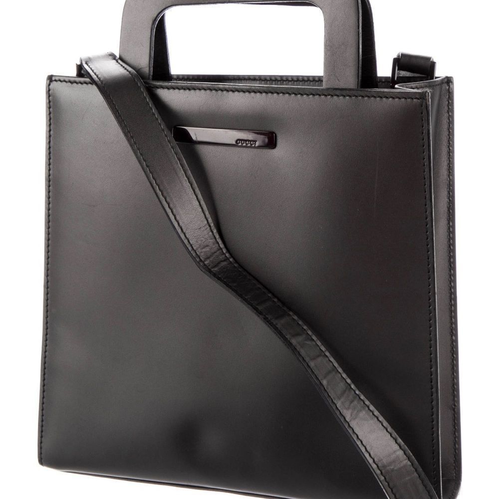 GUCCI Smooth Leather Satchel Bag. Italy.